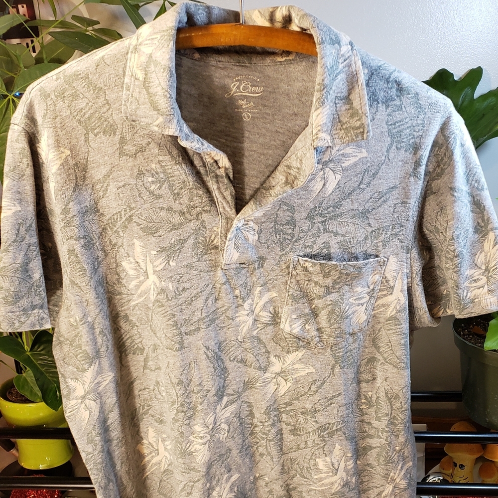 Authentic J. Crew Hawaiin Style Polo